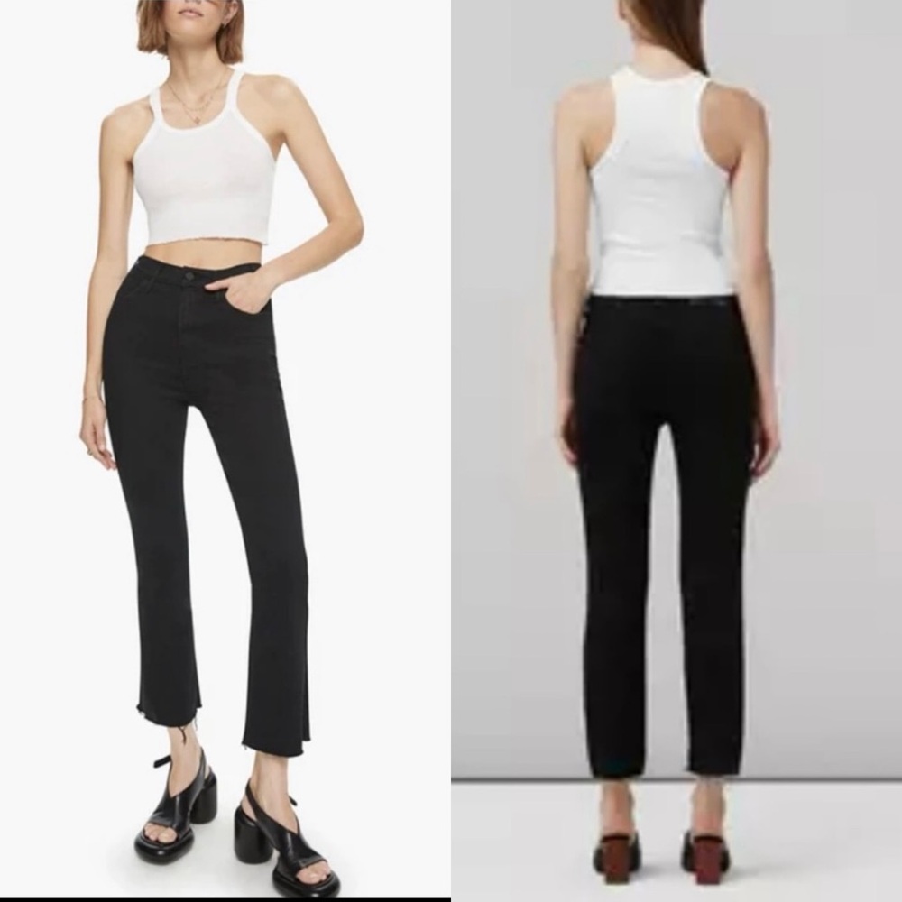 Rag and Bone Wren High Rise Slim Straight Black Jeans - 30